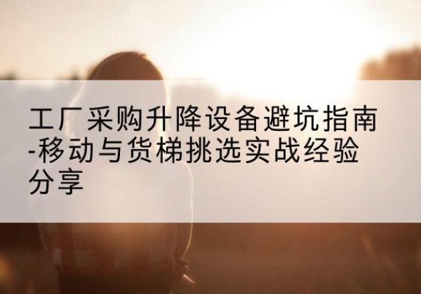 陵川移动式升降机怎么选-工厂采购升降设备避坑指南-移动与货梯挑选实战经验分享